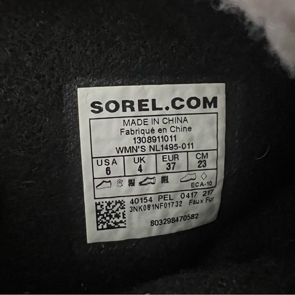 Sorel Women’s Carnival Boot Size 6 Waterproof Black - Picture 5 of 7